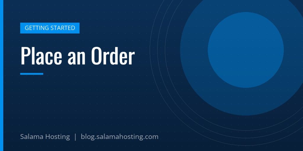 Place an Order