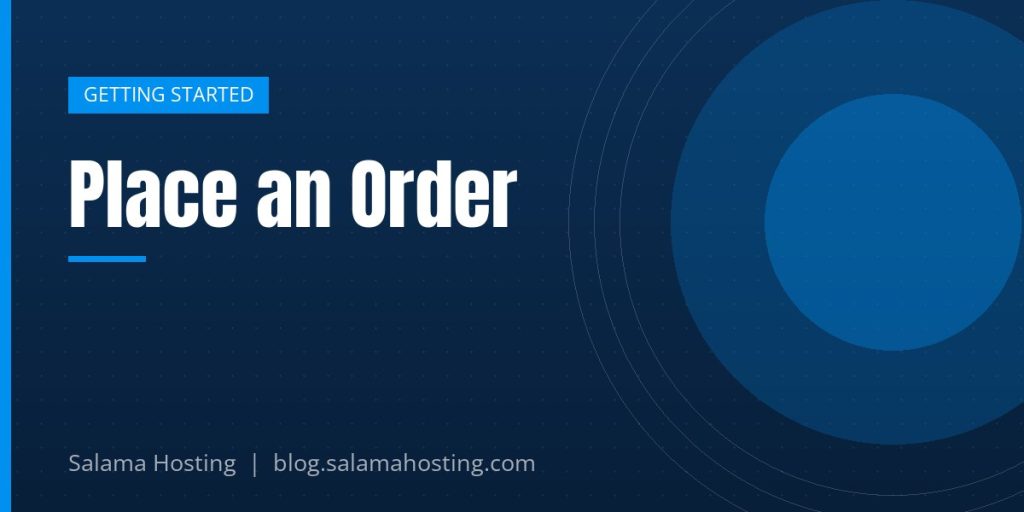 Place an Order